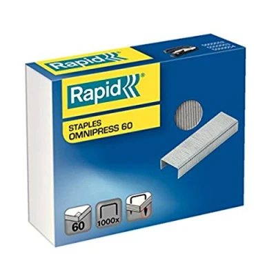Abbildung von Rapid 5000561 Omnipress 60 verzinkt Heftklammern 1000 Stück