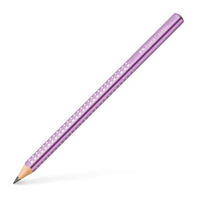 Abbildung von Faber Castell Jumbo Sparkle Graphit Bleistift, Violett Metallic