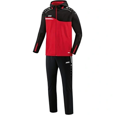 Abbildung von JAKO Herren Präsentationsanzug Competition 2.0 mit Kapuze, rot/schwarz, 3XL, M9618
