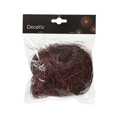Abbildung von Lametta pvc l5b15h15 cm oxblood Weihnachten Decoris