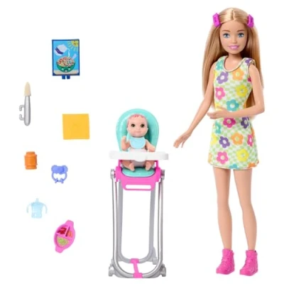 Abbildung von Barbie Anziehpuppe Skipper Babysitters Inc., mit Farbwechseleffekten