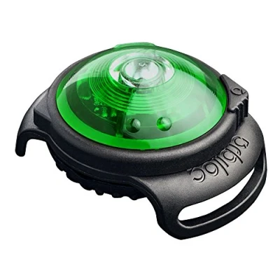 Abbildung von Orbiloc Dog Dual Safety Light Green Grün für alle Hunde Hundehalter vielseitig einsetzbar Sicherheitslicht Jogginglicht Dunkelheit