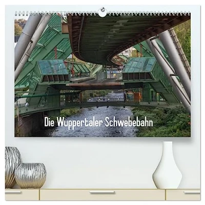 Abbildung von Die Wuppertaler Schwebebahn (hochwertiger Premium Wandkalender 2025 DIN A2 quer), Kunstdruck in Hochglanz