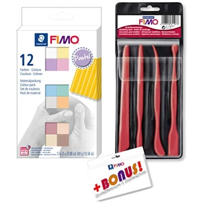 Abbildung von Staedtler Soft Modelliermasse, Pastellfarben, 8er Portionierung, Höchst Formstabil, Kind, Modellierung