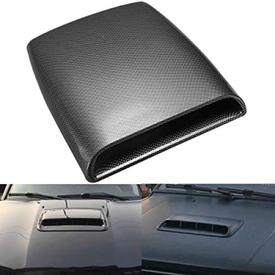 Abbildung von KATUR Universal Car Dekorative Luftstrom Einlasshaube Scoop Vent Turbo Bonnet Abdeckung Carbon Friber