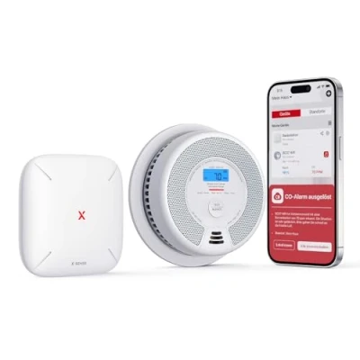 Abbildung von X Sense WLAN Rauch und Kohlenmonoxid Melder SC07 MR, Smart Vernetzter CO Melder, mit Home Security App, 1 Rauchgas Detektor SBS50 Basisstation, MR11