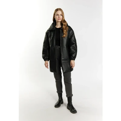 Abbildung von DREIMASTER Vintage Damen Lederjacke S / Schwarz 100% Lammleder
