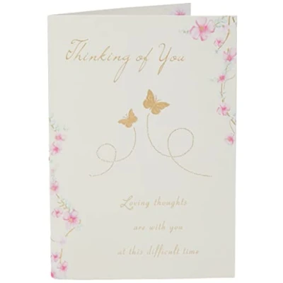 Abbildung von Piccadilly Greetings Schöne glitzernde Grußkarte &quot;Thinking of You&quot;
