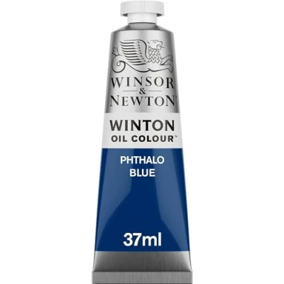 Abbildung von Winsor &amp; Newton 1414516 Winton, feine hochwertige Ölfarbe 37ml Tube mit gleichmäßiger Konsistenz, Lichtbeständig, hohe Deckkraft, Reich an Farbpigmenten Phthaloblau