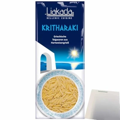 Abbildung von usy Bundle für Liakada Kritharaki Nudeln ähnlich wie Reis (500g Beutel) + Block