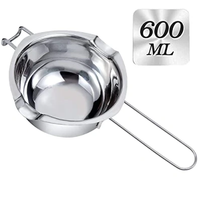 Abbildung von JOYIT Kerzen Schmelztopf 600ml Schokoladen Schmelztiegel Edelstahl 304, Wasserbad Schmelzschale, für Schokolade Zucker Butter Käse Karamell