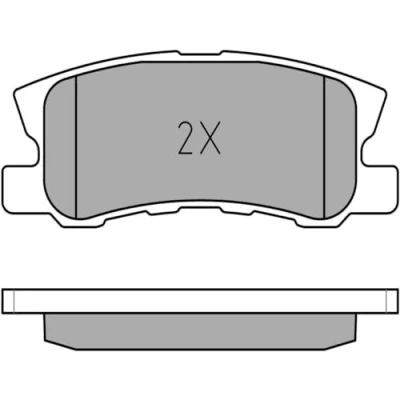 Abbildung von MEYLE 025 235 8216/PD Bremsbelagsatz PD Quality Hinterachse exkl. Verschleißwarnkontakt mit Anti Quietsch Blech MITSUBISHI: ASX SUV