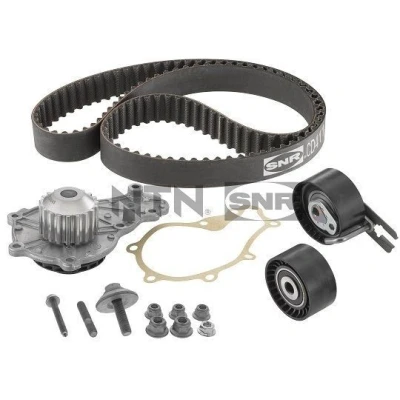Abbildung von SNR KDP452.330 Wasserpumpe + Zahnriemensatz FORD: FIESTA 6, Focus 2 Schrägheck, Kombi, PEUGEOT: Partner II Kastenwagen, Tepee