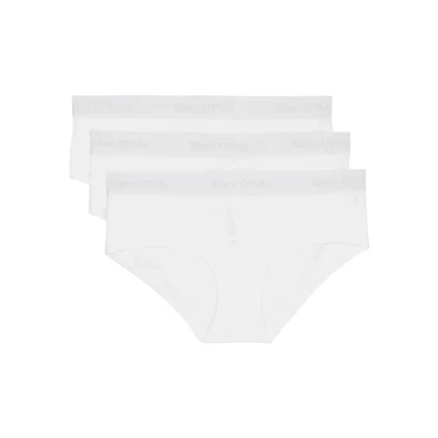 Abbildung von Marc O&#039;Polo 3PACK Essentials Slip, Damen, Größe: Medium, Weiss