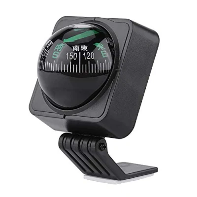 Abbildung von KIMISS Einstellbare Auto Dash Mount Kompass Outdoor Navigation Digitale Wanderrichtung Pointing Guide Ball Für LKW Marine Boat