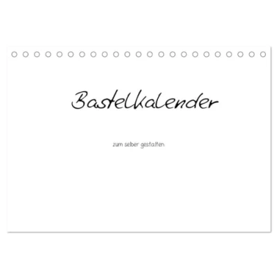 Abbildung von Bastelkalender Weiss (Tischkalender 2025 DIN A5 quer), CALVENDO Monatskalender