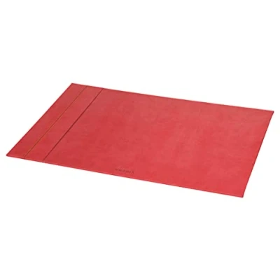 Abbildung von Rhodia 194489C Schreibunterlage Rhodiarama 60x40 cm, fest, Kunstleder, ideal für Home Office, 1 Stück, Korallenrot
