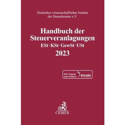 Abbildung von Handbuch der Steuerveranlagungen: Einkommensteuer, Körperschaftsteuer, Gewerbesteuer, Umsatzsteuer 2023 (Schriften des Deutschen wissenschaftlichen Instituts Steuerberater e.V.)