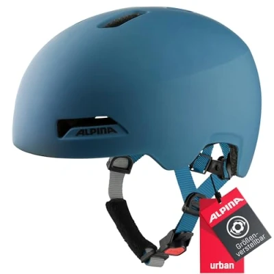 Abbildung von ALPINA HAARLEM Robuster, Individuell Anpassbarer &amp; Leichter Urban Fahrradhelm Für Erwachsene, navy matt, 52 57 cm