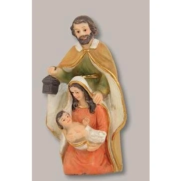 Abbildung von Unbekannt Krippenblock Heilige Familie Höhe 9cm