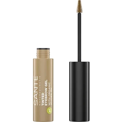Abbildung von Sante Naturkosmetik Tinted Eyebrow Gel 01 Blondie, Flüssiger Eyebrowmascara für helle Augenbrauenfarbe, Bringt Brauen in Form &amp; füllt Lücken auf, Vegan, 3, 5ml