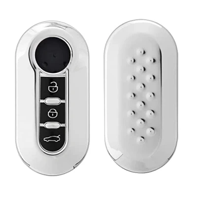 Abbildung von kwmobile Schlüsseltasche Autoschlüssel Hülle für Fiat Lancia (1 tlg), Schlüsselhülle Silikon Case Schlüssel Cover