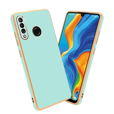 Abbildung von Cadorabo Hülle kompatibel mit Huawei P30 LITE Schutzhülle TPU Silikon Case Liquid Design Kameraschutz Slim Kratzfest Weiche Gummi Rundumschutz für in Grün
