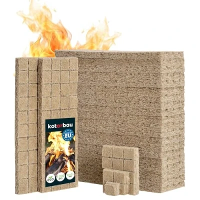 Abbildung von KOTARBAU® Kaminanzünder 1200 STK Würfel Grillanzünder Schnellanzünder Öko Ofenanzünder Kohlenanzünder Feueranzünder Holzofenanzünder Holzwolle Wachs