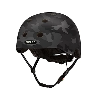 Abbildung von Melon Fahrradhelm Camouflage Black (matte), super leicht, Magnetverschluss, größenverstellbar, mehr als 50 Designs