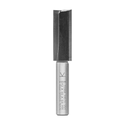 Abbildung von ENT 10964 Nutfräser HW, Schaft (S) 8 mm, Durchmesser (D) 12 NL 30 SL 32 GL 62 mit HW Grundschneide