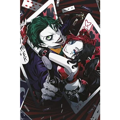 Abbildung von Close Up Joker &amp; Harley Quinn Poster Anime, DC Comics (61cm x 91,5cm)