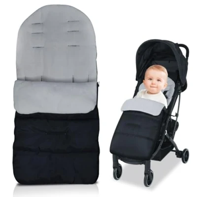Abbildung von TYBYBB Fußsack Kinderwagen Winter, Buggy, Universal Baby Fußsack, Fusssack Baby, Wintersack mit Reißverschlüssen, Wasserdicht, Winddicht, für die meisten