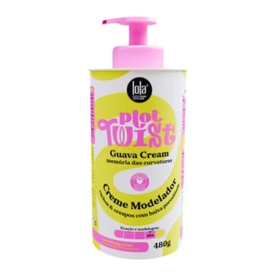 Abbildung von Lola Cosmetics Plot Twist Guava Cream Modelliercreme für Definition &amp; Kontrolle Mit Guavenbutter weiches, glänzendes Haar Natürliche Inhaltsstoffe, Frei von Parabenen Silikonen 480g