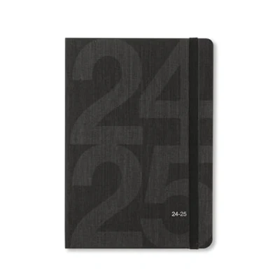 Abbildung von Letts of London Block A5 akademischer Kalender 2024/2025 Wochenansicht schwarz
