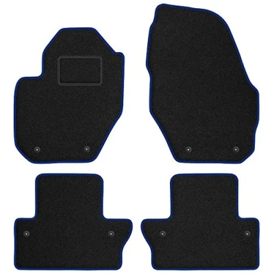Abbildung von M MOTOS Velours Standard fußmatten für Volvo S60 II 2010 2018 Standard, Gewebt, Blau Auto Erleben Sie neuen Fahrkomfort mit einem Satz Ihr