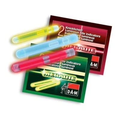 Abbildung von DAM Chemische Leuchtstäbe 4.5x39mm Glow Sticks für Nachtangeln, Rutenspitze &amp; Schwimmerbefestigungen, hochsichtbares Gelb, langlebig wasserdicht Wels , Karpfen Raubfischangeln (2 Pack)