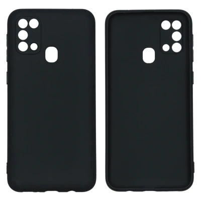 Abbildung von Samsung Galaxy M31 Hülle Silikon iMoshion Soft Case/Backcover Handyhülle Schwarz