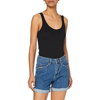 Abbildung von VERO MODA Damen VMNINETEEN HR Loose Shorts Mix NOOS 10210384, Medium Blue Denim, S