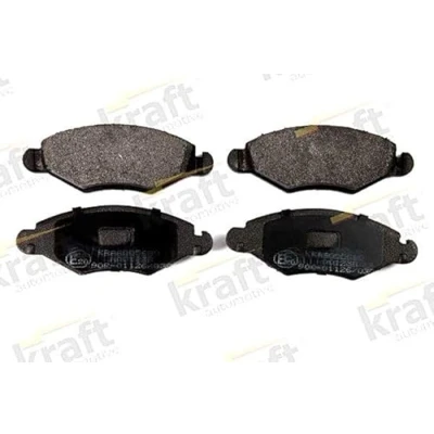 Abbildung von KRAFT 6005680 Bremsbelagsatz Vorderachse PEUGEOT: 206 Schrägheck, 206+ 306 CITROËN: Xsara Coupe