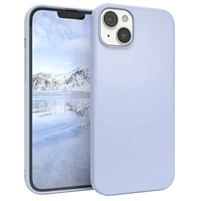 Abbildung von EAZY CASE Handyhülle Silikon mit Kameraschutz kompatibel iPhone 14 Plus in Himmelblau, Blau, Ultra dünn, Slimcover, Silikonhülle, Hülle, Softcase, Backcover