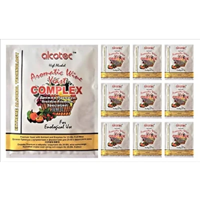 Abbildung von HUGBERT Weinhefe, Aromatic Wine Complex, Turbohefe, Alkohol, Gärhefe, Wein, 10 Stück