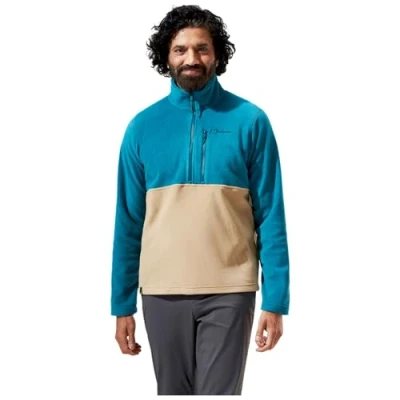 Abbildung von Berghaus Prism Half Zip Polartec Fleece für Herren, Deep Ocean/Kelp, S