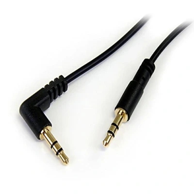 Abbildung von StarTech.com 30cm 3,5mm Klinke Audiokabel rechts gewinkelt Stecker/Stecker Klinkenkabel