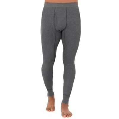 Abbildung von Fruit of the Loom Herren Recycelte Premium Thermounterwäsche mit Waffelmuster, Lange Unterhose (1, 2, 3 und 4 Packungen) Pyjamaunterteil, Greystone Heather, 41 44.5