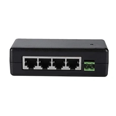Abbildung von Tangxi Power Supply Injector 4 Port POE Netzteilinjektor 12 V 48 PC/Hub/Switch/Router Ethernet Netzteil mit IEEE802.3af / 802at für IP Kamera