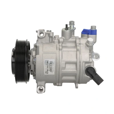 Abbildung von THERMOTEC KTT090498 Kompressor 6SES14C 12V PAG 46 YF R134a, R1234yf AUDI: A6 C7 Avant, Limousine, A4 B9 Avant