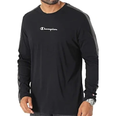 Abbildung von Champion TAPE Crewneck LONG Sleeve Langarmshirt, Herren, Größe: Medium, Nbk