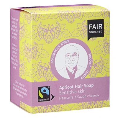 Abbildung von Fair Squared Shampoo Bar Sensitive Apricot 2x 80gr. Empfindliche Haut