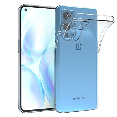 Abbildung von EAZY CASE Hülle kompatibel mit OnePlus 9 Schutzhülle Silikon, Ultra dünn, Slimcover, Handyhülle, Silikonhülle, Backcover, Durchsichtig, Klar Transparent