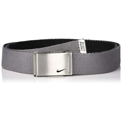 Abbildung von Nike Damen Reversible Single Web Gürtel, Dunkelgrau/Schwarz, Einheitsgröße